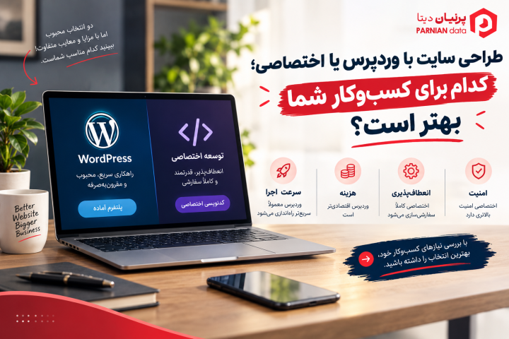 تصویر شاخص مقاله «طراحی سایت با وردپرس یا اختصاصی؛ کدام برای کسب‌وکار شما بهتر است؟»